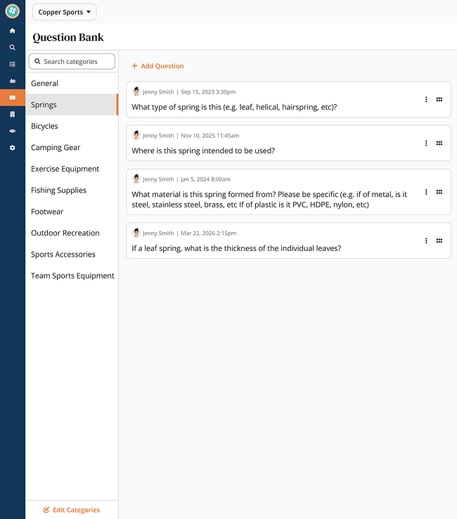 Question Catalog