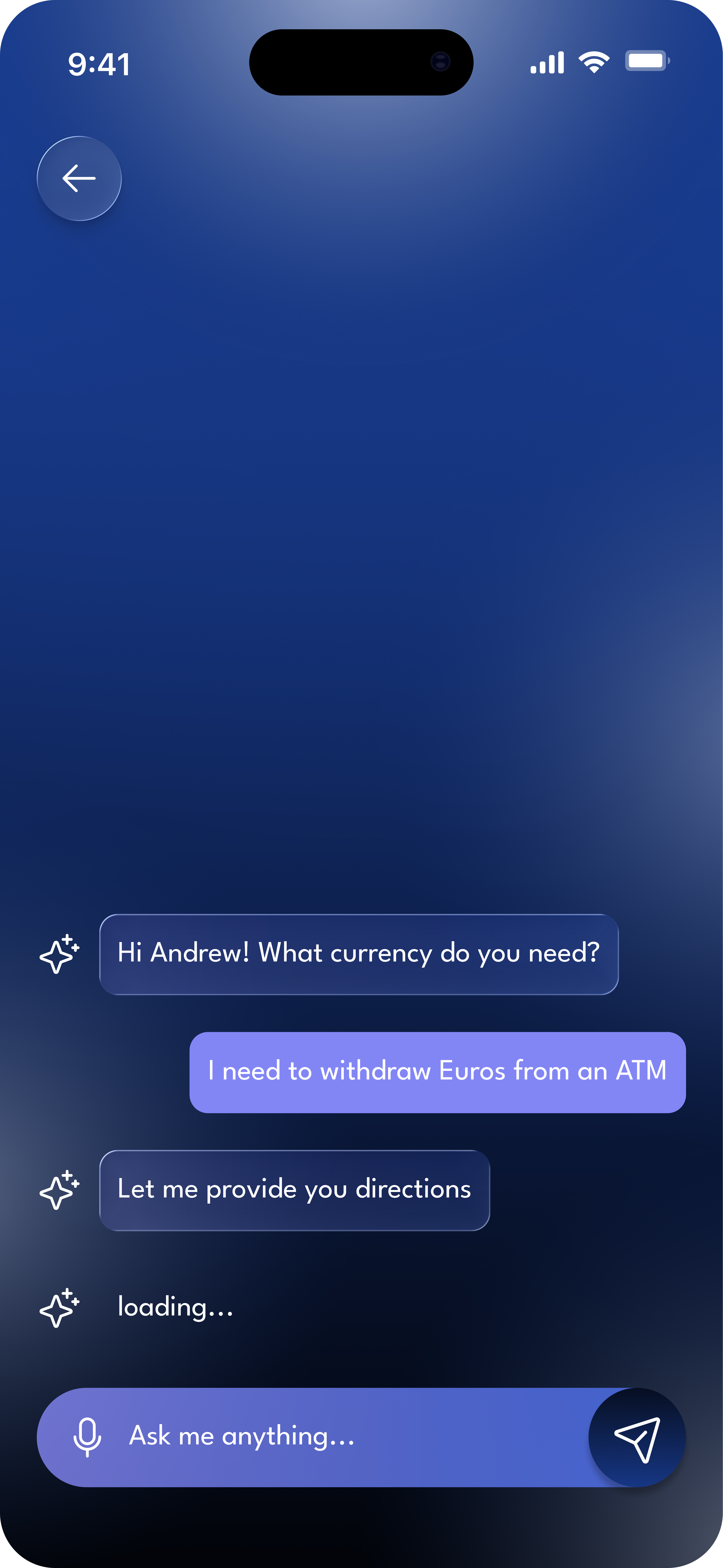GLIDE AI assistant screen 2