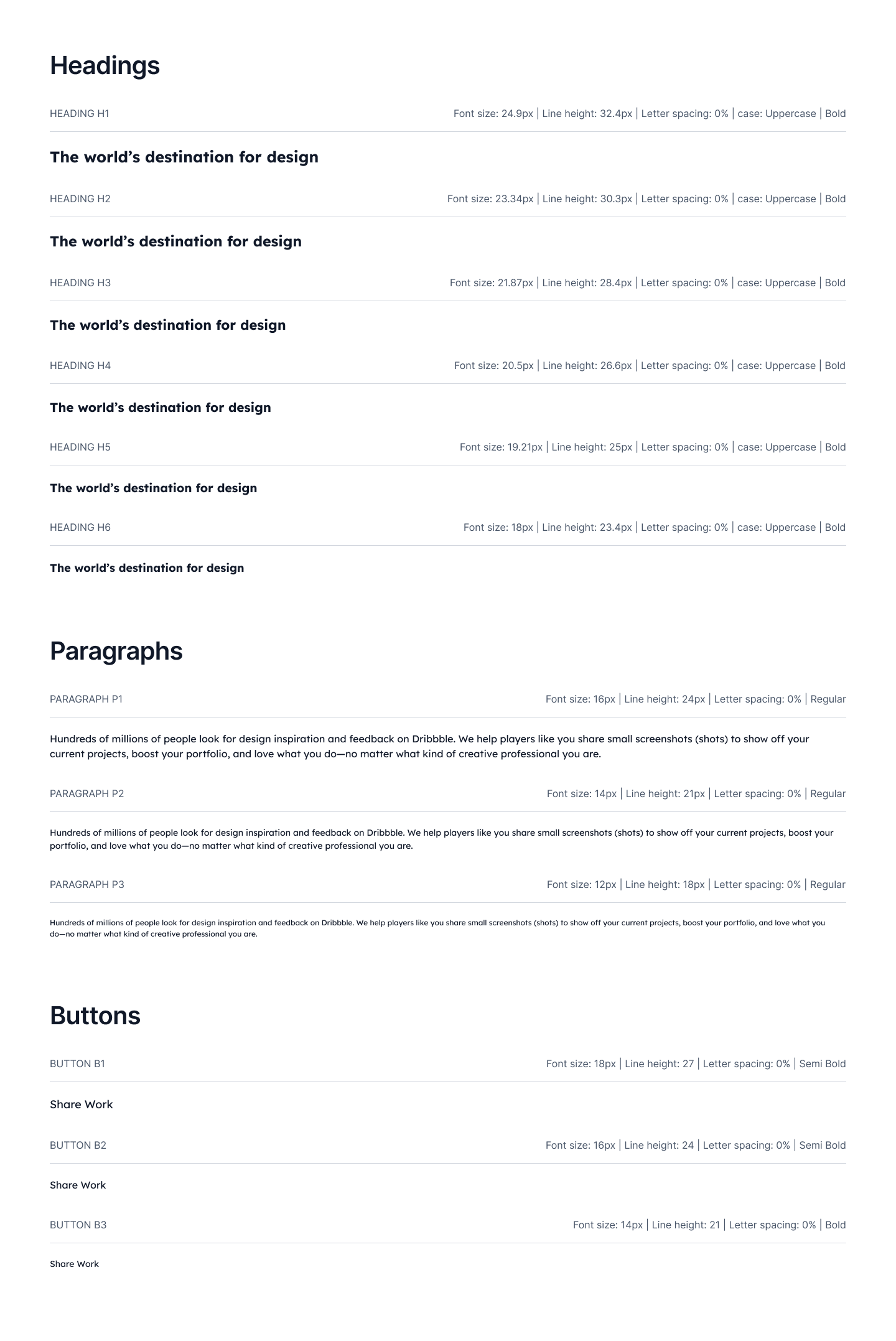 mint typography scale
