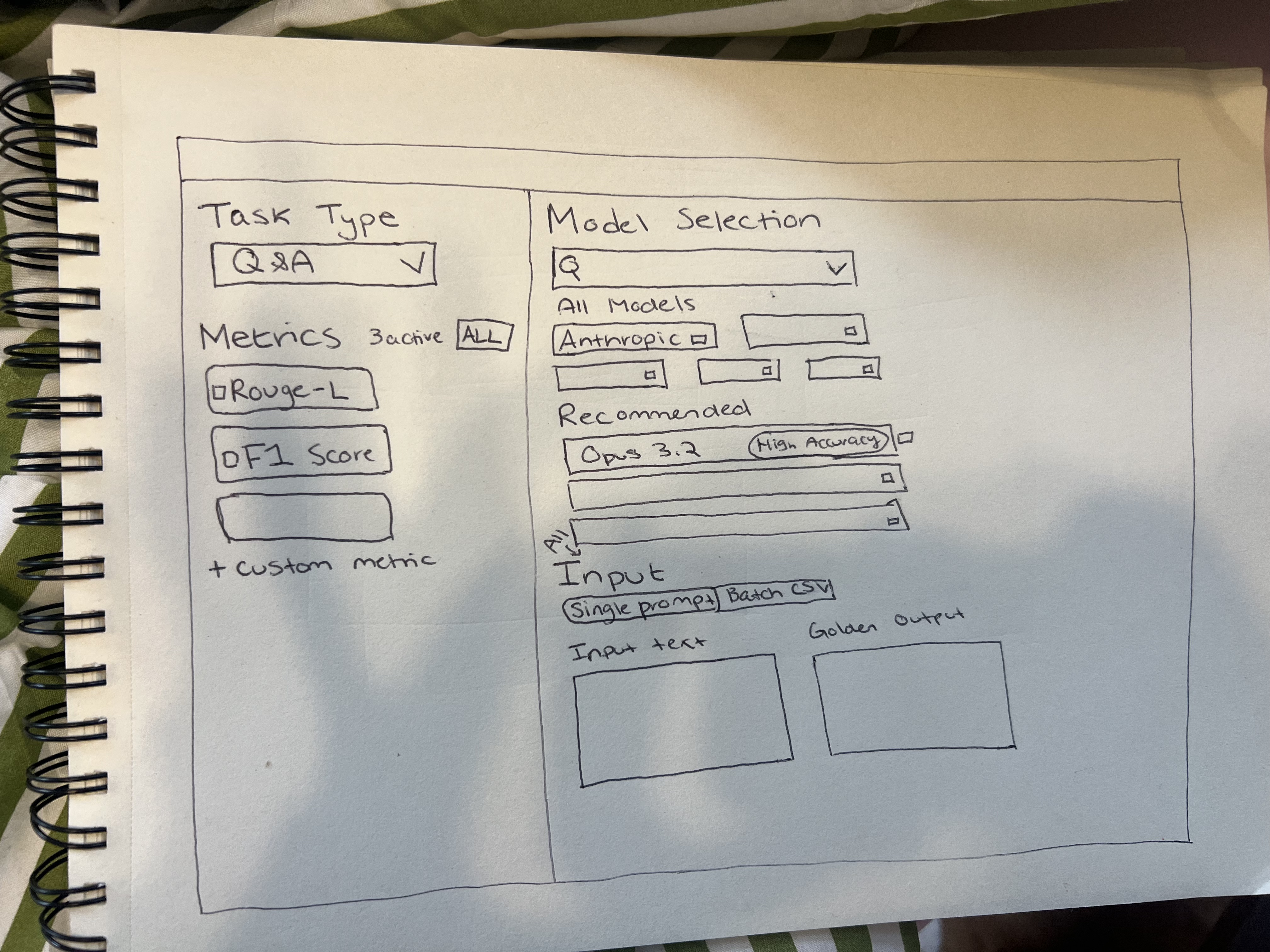 Initial sketch 1