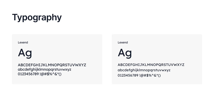 mint typography specimen