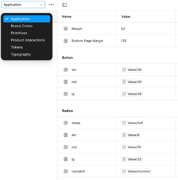 mint design variables overview